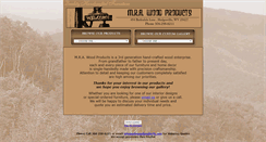Desktop Screenshot of mrawoodproducts.com